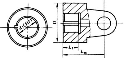 WSH型滑動(dòng)軸承十空軸式萬(wàn)向聯(lián)軸器主、從動(dòng)端聯(lián)接型式