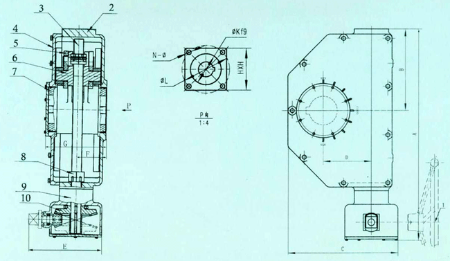 XLS系列絲械螺母式閥門(mén)減速器