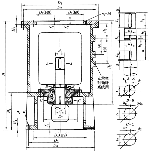 XD1、XD2、XD3、XD4、XD5、XD6、XD7、型單支點機架外形尺寸