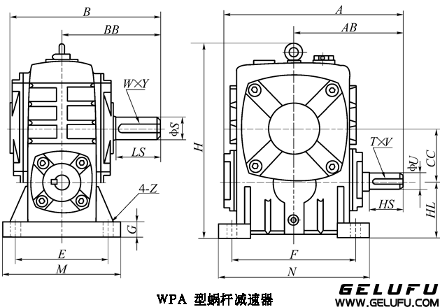 WP、WD型蝸桿減速機(jī)