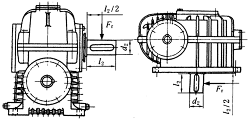 減速器低速軸軸端許用徑向負(fù)荷Fr