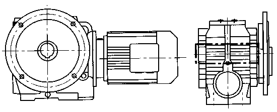 GS係列減速電機(jī)結(jié)構(gòu)型式說明