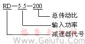 RD二次包絡減速機型號