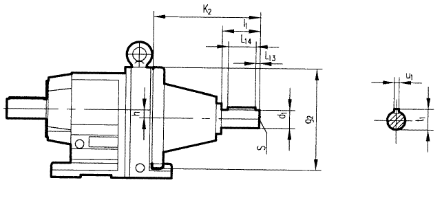 GRXF167係列斜齒輪減速電機(jī)安裝結(jié)構(gòu)尺寸