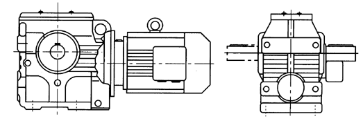 GS係列減速電機(jī)結(jié)構(gòu)型式說明