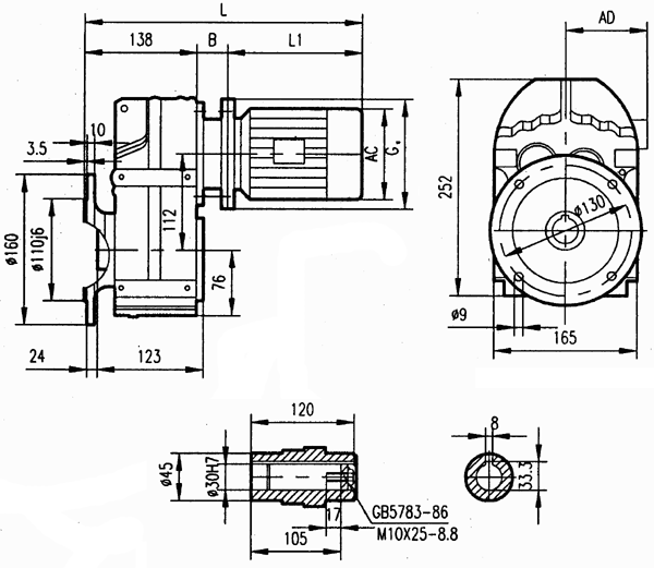 GFAF37安裝結構尺寸