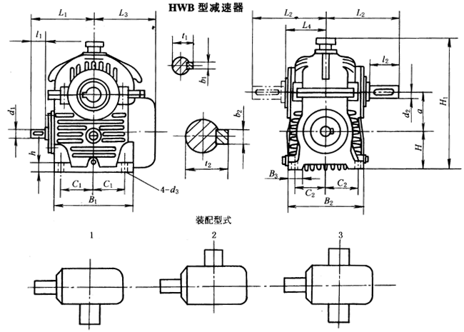 HW型直廓環(huán)面蝸桿減速機(jī)